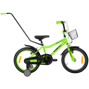 Bērnu velosipēds TABOU Rocket Alu, 16" zaļmelns