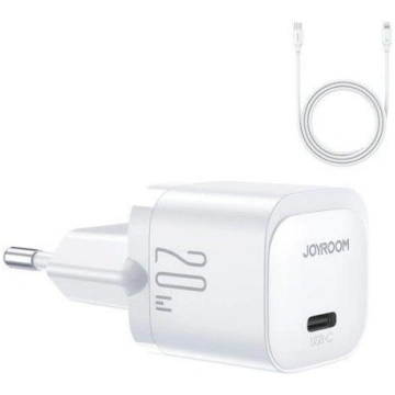 Adapteris Joyroom Mini USB C Charger 20W PD with U