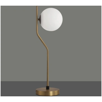 S81631O Maui 8163 Galda lampa opal/zelta 1x20W E27