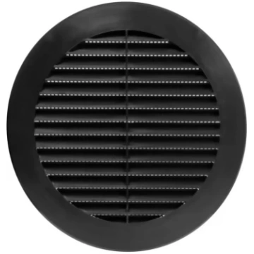 Ventilācijas reste apaļa D-150mm melna 38