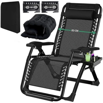 Fiutazge 83 cm Extra Wide Sun Lounger Adjustable B