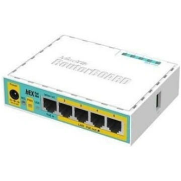 NET ROUTER 10/100M 5PORT/HEX POE RB750UPR2 MIKROTI