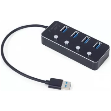 USB Centrmezgls Gembird USB 3.1 Powered 4-port Hub