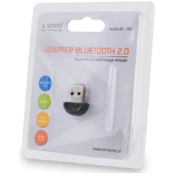 USB Bluetooth 2.0 adapteris SAVIO BT-02