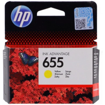 Original Ink Cartridge HP 655 Yellow 886112546038 