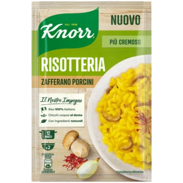 Safrāna un baraviku risoto KNORR Risotteria Zaffer