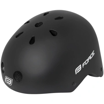 Skrituļslidotāja ķivere Force BMX, S/M, melna krās