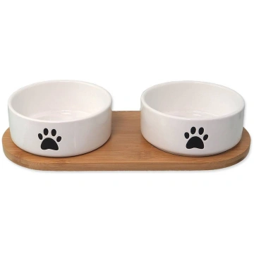 Dog Fantasy Ceramic Bowl Set With Saucer keramikas
