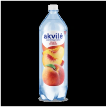 Dzeramais ūdens AKVILE ar persiku aromātu, viegli 