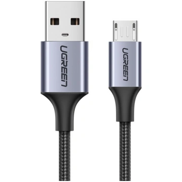 USB-micro USB kabelis, 1m, pelēks UGREEN 695730386
