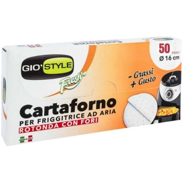 Cepampapīra loksnes 50 gab. Ø16cm Air Fryer aerogr