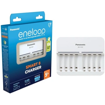 Panasonic eneloop Smart 8 Ladegerät für 1-8 AA/AAA