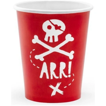 Vienreizlietojamās papīra glāzes Pirates Party, sa