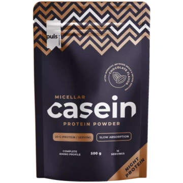 PULS NUTRITION Casein Chocolate pulveris, 500 g