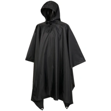 Poncho Brandit Ripstop Nero