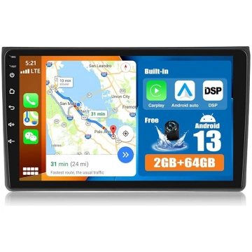 CAMECHO 2+64G Android 13 auto radio priekš Audi A4