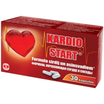 KARDIO START kapsulas, 30 gab