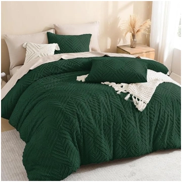 Litanika California King Comforter Set, smaragdzaļ