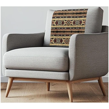 Aztec Geometric Brown Sofa Slipcovers Headrest Cov