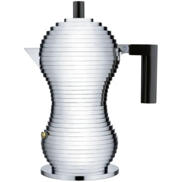 Moka kanniņa Illy Alessi Pulcina 1 cup, melna