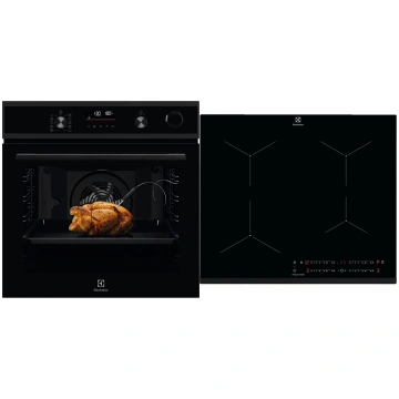 Electrolux SteamCrisp 700, 72 L, melna - Iebūvējam