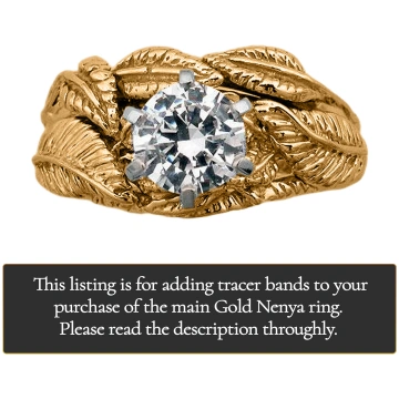 Gold NENYA™ Tracer Band Options - Add-On Only - 14