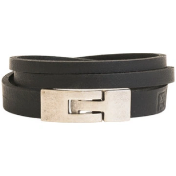 T-Bar Hook Clasp Double Wrap Slit Bracelet