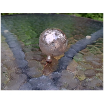 Sudraba bumba. Stikls, amalgama, d=4cm (Egle bumba