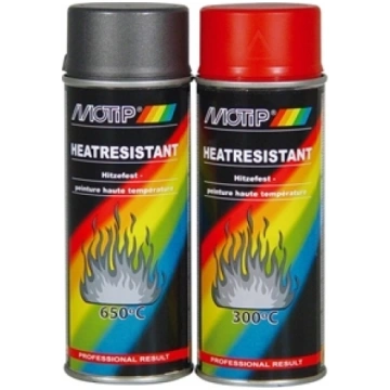 MOTIP karstumizturīga melna akrila krāsa 400ml M04