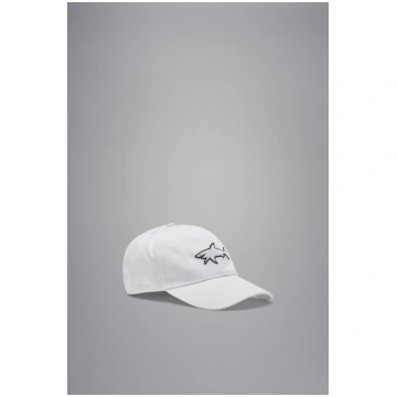 Cotton baseball cap with 3D embroidered Shark PAUL