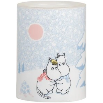 Muurla Moomin LED-svece Let it snow 10cm
