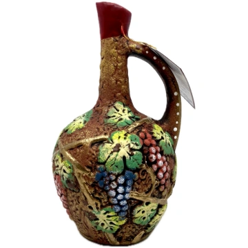 Stipr.augļu vīns"Pomegranate"māla karafe krāsaina 