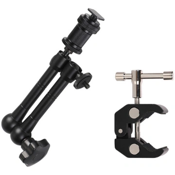 Clamp holder for camera, camera, microphone
