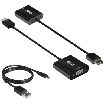 Club 3D CAC-1302 - adapter - HDMI / VGA CAC-1302