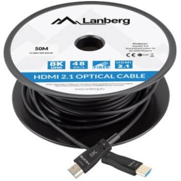 LANBERG HDMI CABLE M/M V2.1 50M 8K OPTICAL AOC