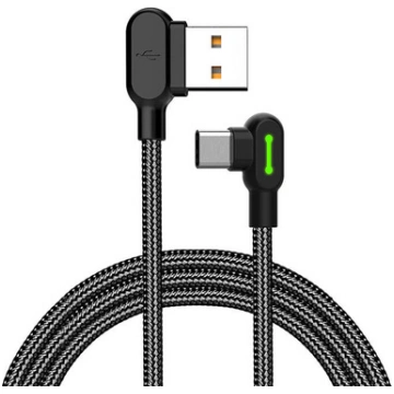 Mcdodo CA-5281 USB to USB-C LED cable 1.2m Black