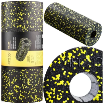 4Fizjo EPP 33 cm gludais masāžas rullis, melns/dze