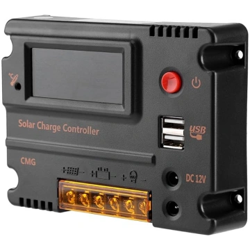 Fdit DC 12V/24V 10A regulators LCD saules paneļu u