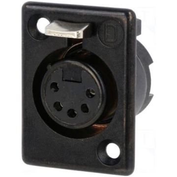 Socket | XLR | female | PIN: 5 | straight | solder