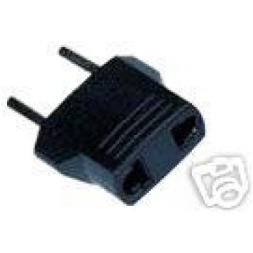 Electric plug adapter: US to Europe: American flat