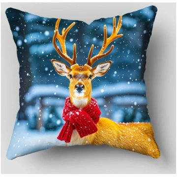 1Pc Pillow Case Christmas Animals Cushion Cover Th