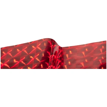 Līmplēve, holografiskā Lens Red Vinyl, 0.61m