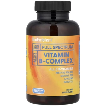 BioEmblem, Vitamin B-Complex, 90 Veggie Caps
