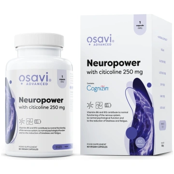 Osavi Neuropower ar citikolīnu, 250 mg - 60 kapsul