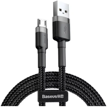 Baseus Micro USB Cafule kabelis 1.5A 2m Gray + Bla