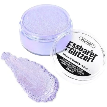 Ēdamais gliters – 10 g „Rainbow Purple“ glitera dz