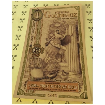 2022 Nevada 1 Goldback LIMIT 1 PER CUSTOMER