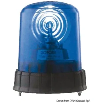 Strobo flash blue light 12-24 V (11.097.01) Oscula