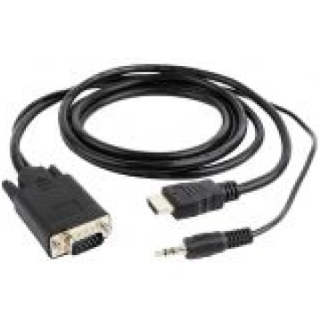 GEMBIRD CABLE HDMI-VGA +3.5MM / 1.8M A-HDMI-VGA-03