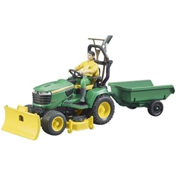 BRUDER traktorius John Deere Lawn su priekaba ir s